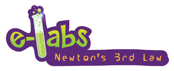 the Newton's Laws III e-Labs Logo