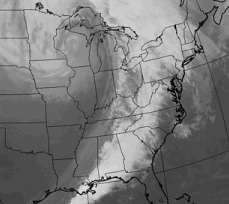 Image of infrared satellite image.