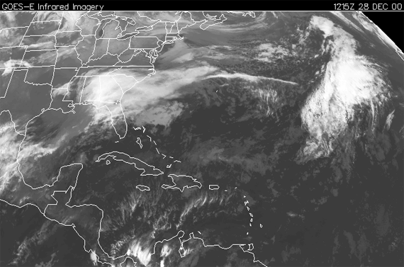 Image showing the Eastern United States on December 28, 2000.  Please have someone assist you with this.